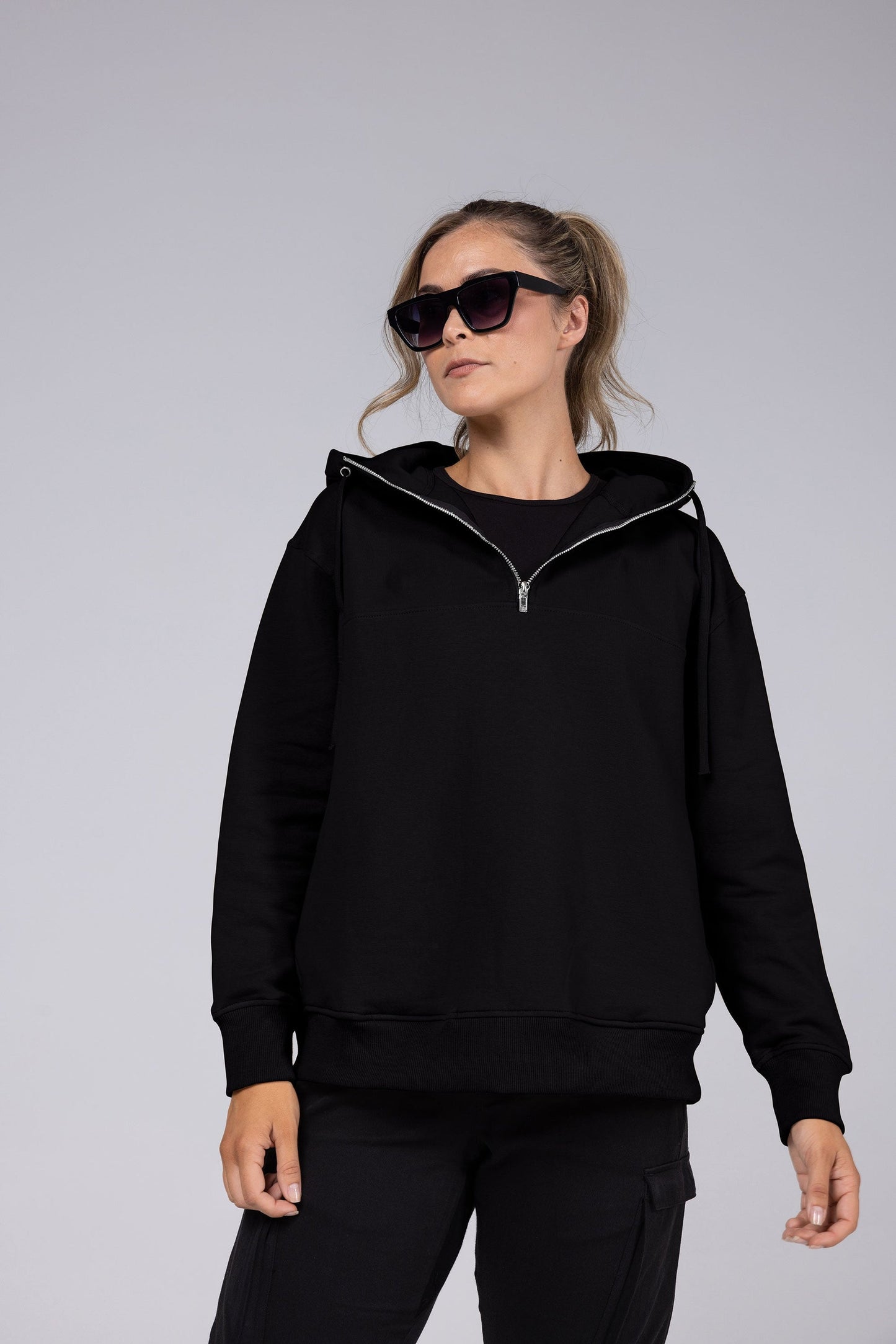 Allwear Organic Half-Zip Hoodie - Allwear