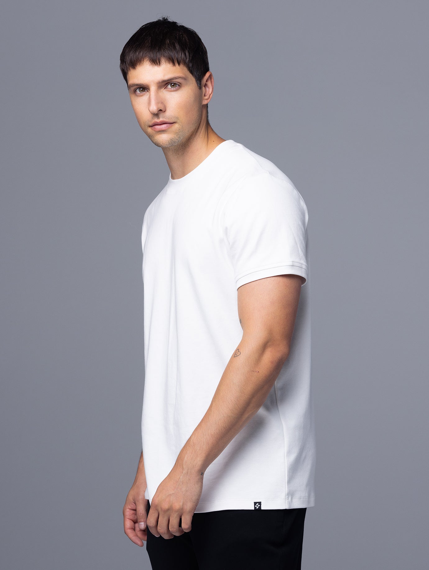 Allwear Organic Mock Neck Short Sleeve Tee