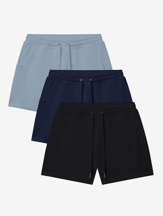 Allwear Organic 3’’ Sweat Shorts 2.0 3 Pack Bundle