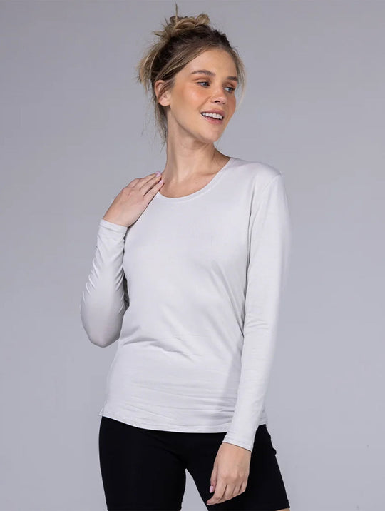 Allwear Tencel™ Scoop Neck Long Sleeve Tee
